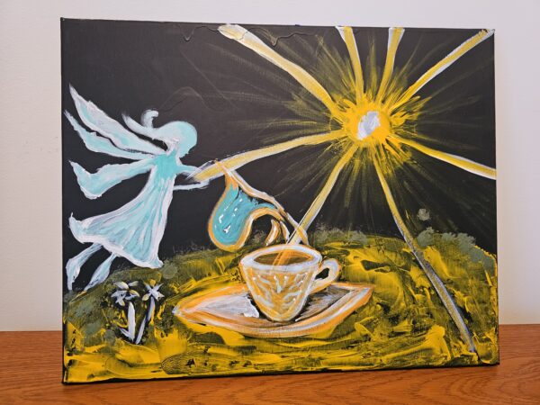 coffee fairy painting