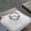 Tiny White Crystal Ring