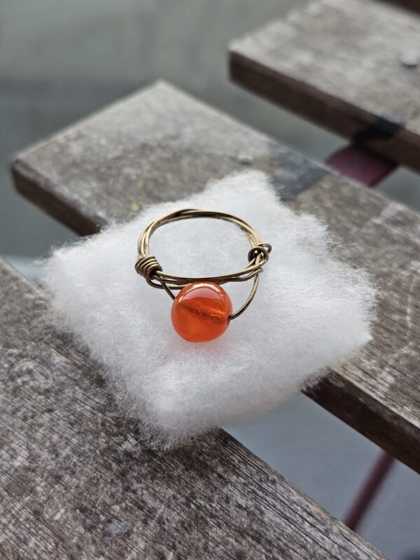 20260208_180217 Orange Globe Glass Ring