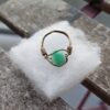 Milky Green Glass Ring