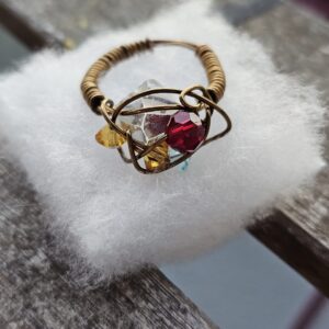 Red - Citrine Joy Ring
