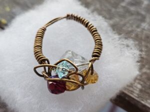 Red - Citrine Joy Ring
