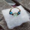 Green Glass Bead Ring