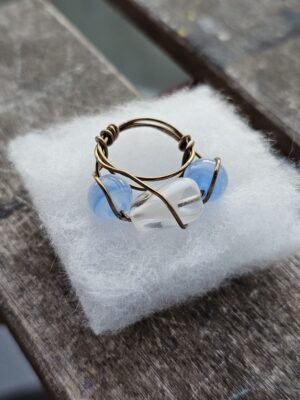 Cloud Blue Glass Ring