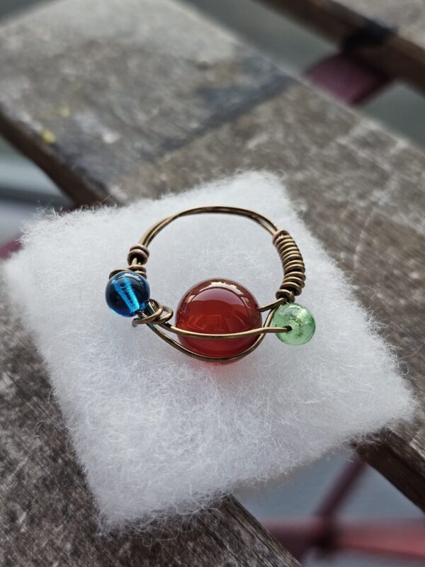 Carnelian Orb Ring