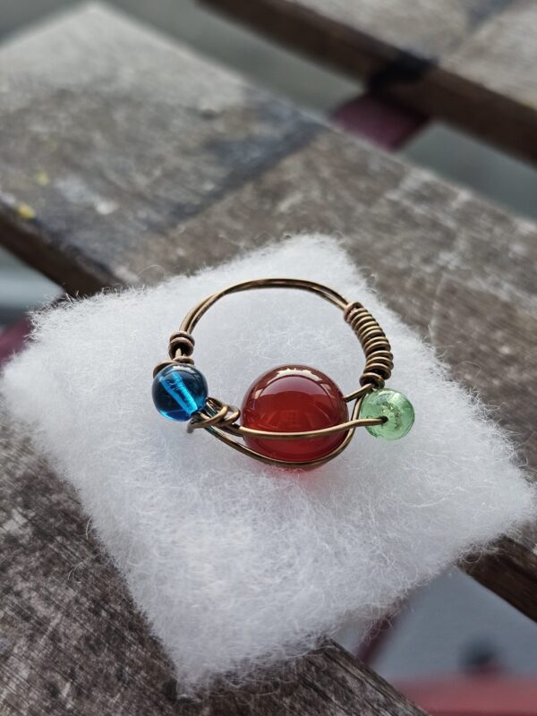 Carnelian Orb Ring
