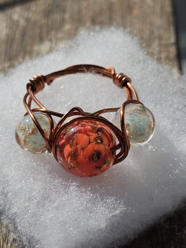 Gold Flaked Murano Ring