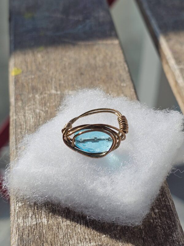 Blue Lagoon Crystal Ring
