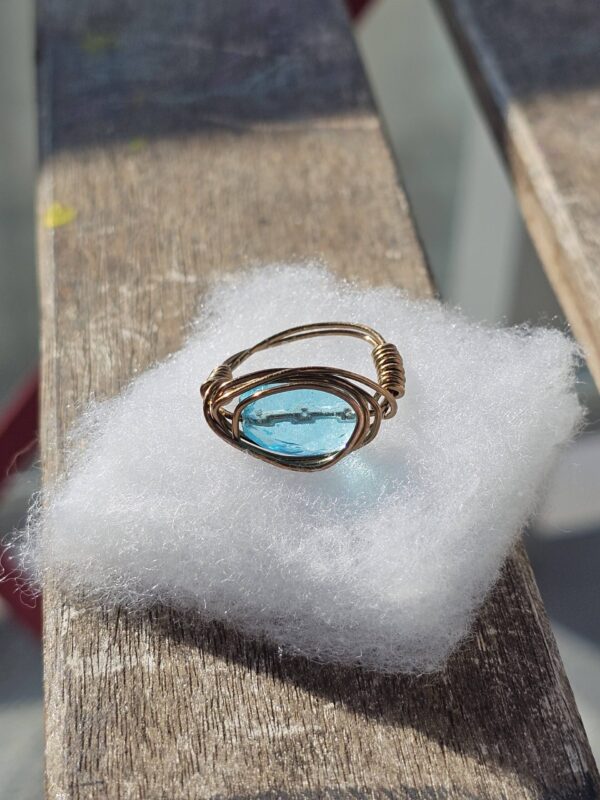 Blue Lagoon Crystal Ring