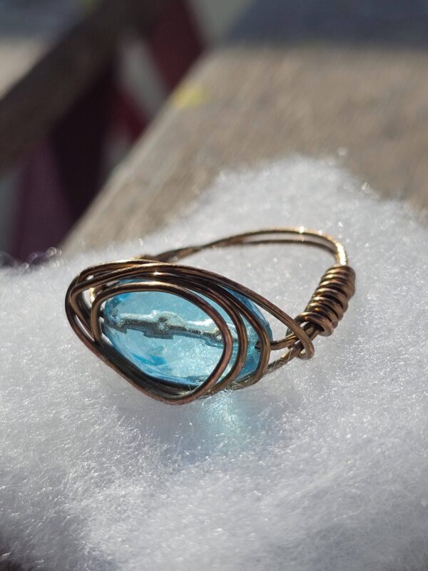 Blue Lagoon Crystal Ring
