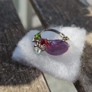 Purple Flower Petal Ring