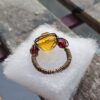 Citrine Crystal Ring
