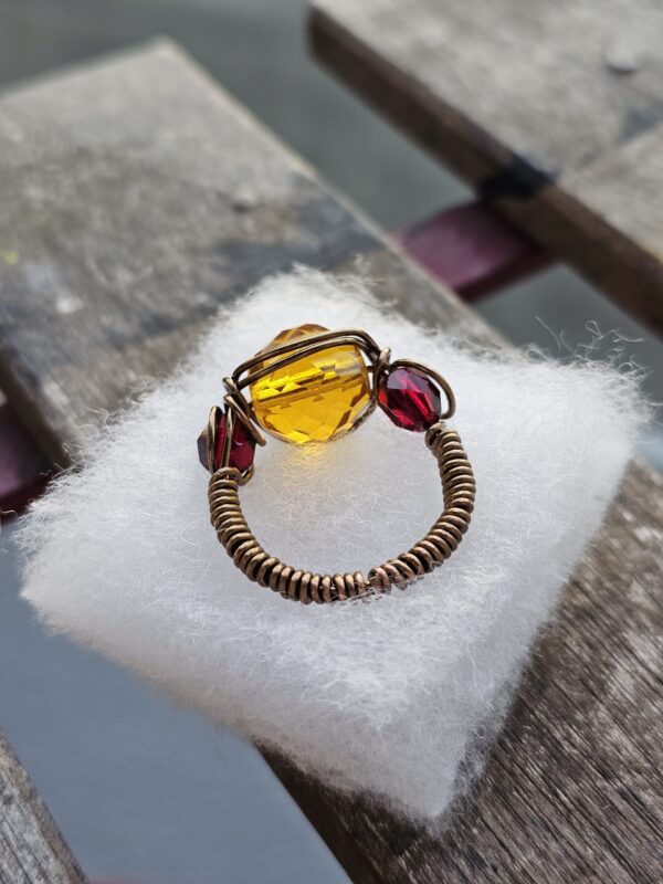 Citrine Crystal Ring