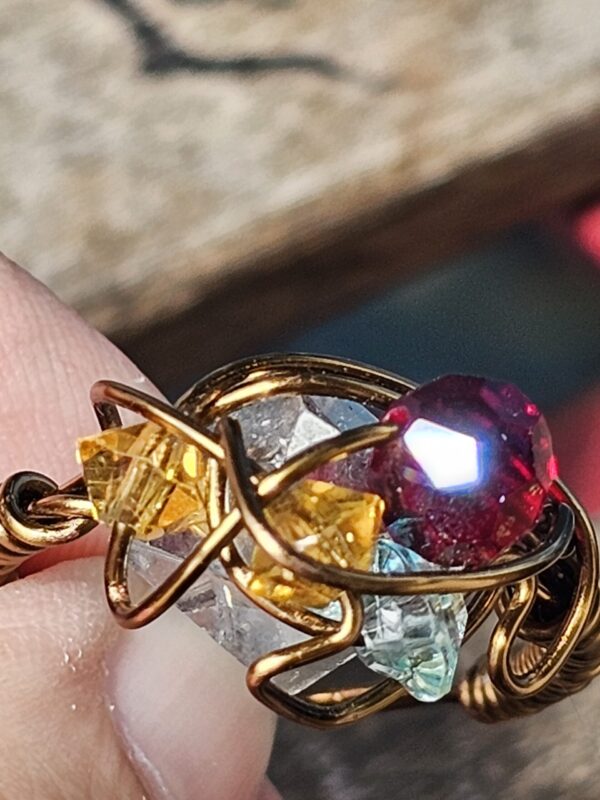 Red - Citrine Joy Ring