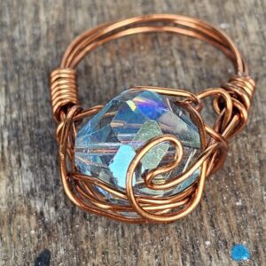 Baby Blue Crystal Ring