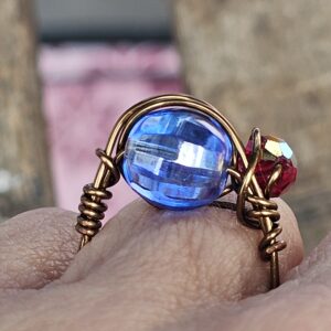 Dainty Crystal Blue Persuasion Ring