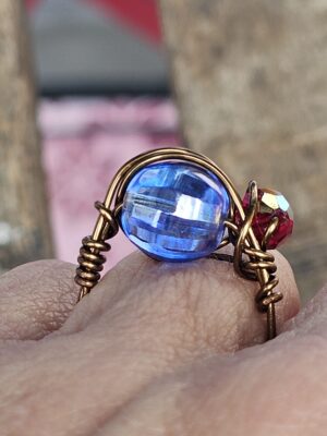 Dainty Crystal Blue Persuasion Ring