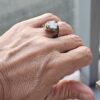 Blue Flower Ceramic Ring