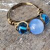 3 Blue Glass Balls
