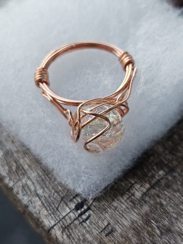 Magic Iridescent Glass Rainbow ring