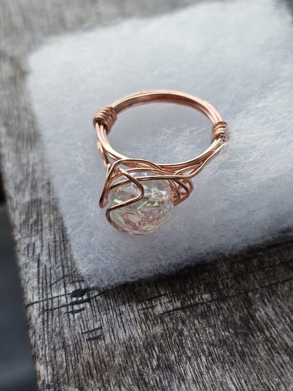 Magic Iridescent Glass Rainbow ring