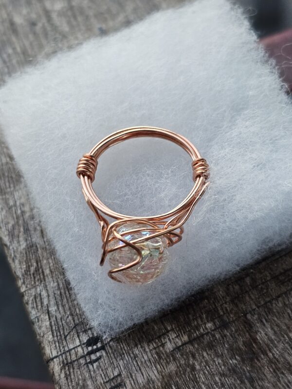 Magic Iridescent Glass Rainbow ring