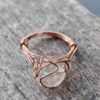 Magic Iridescent Glass Rainbow ring