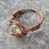 Lemon Drop Glass Ring