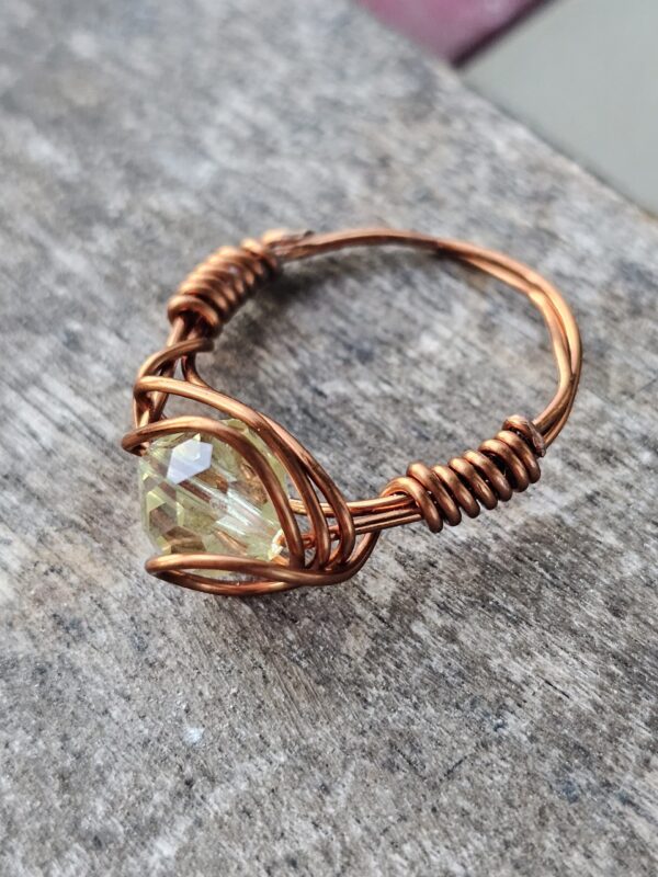 Lemon Drop Glass Ring