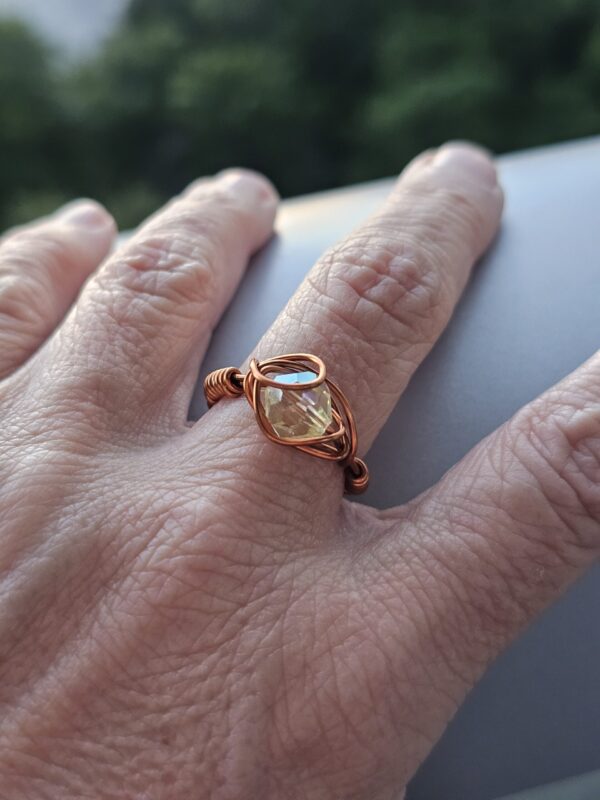 Lemon Drop Glass Ring