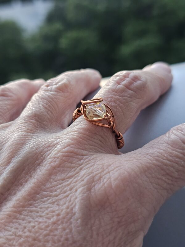 Lemon Drop Glass Ring