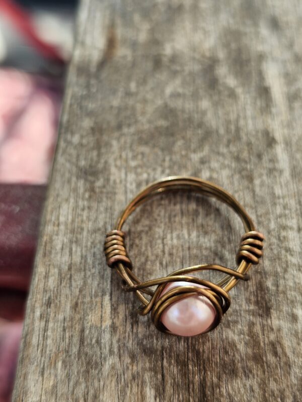 Pinkie Pearl Ring