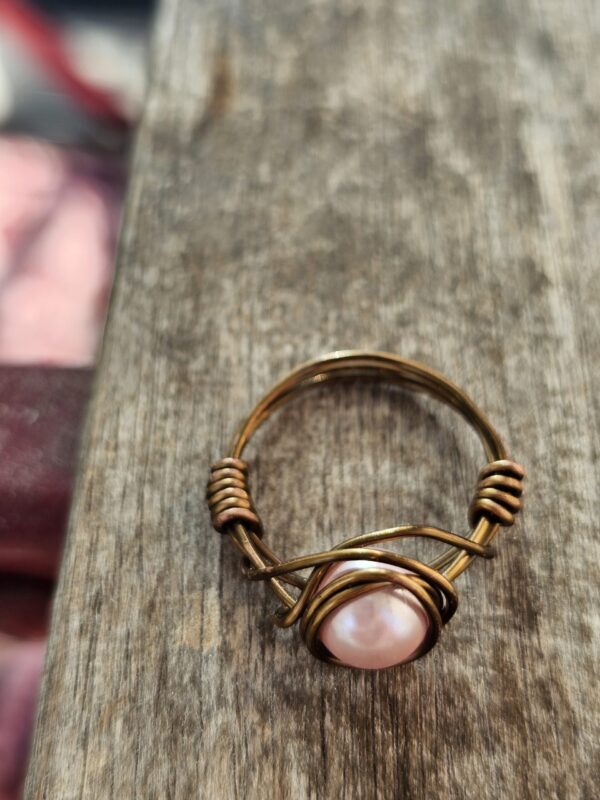 Pinkie Pearl Ring