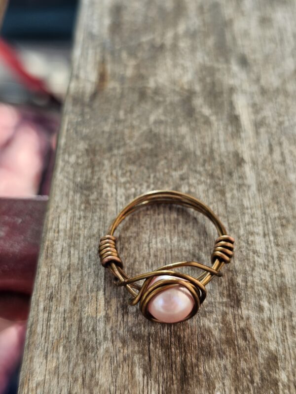 Pinkie Pearl Ring