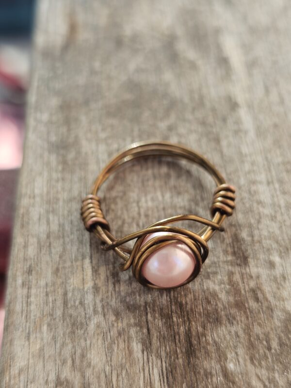 Pinkie Pearl Ring