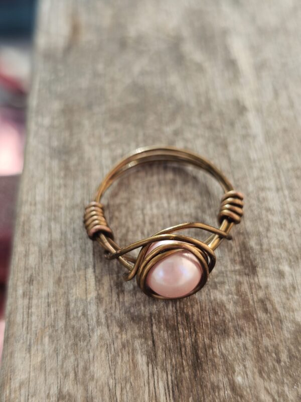 Pinkie Pearl Ring