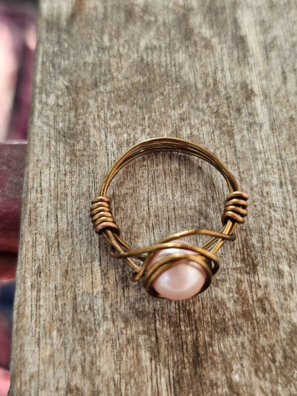 Pinkie Pearl Ring