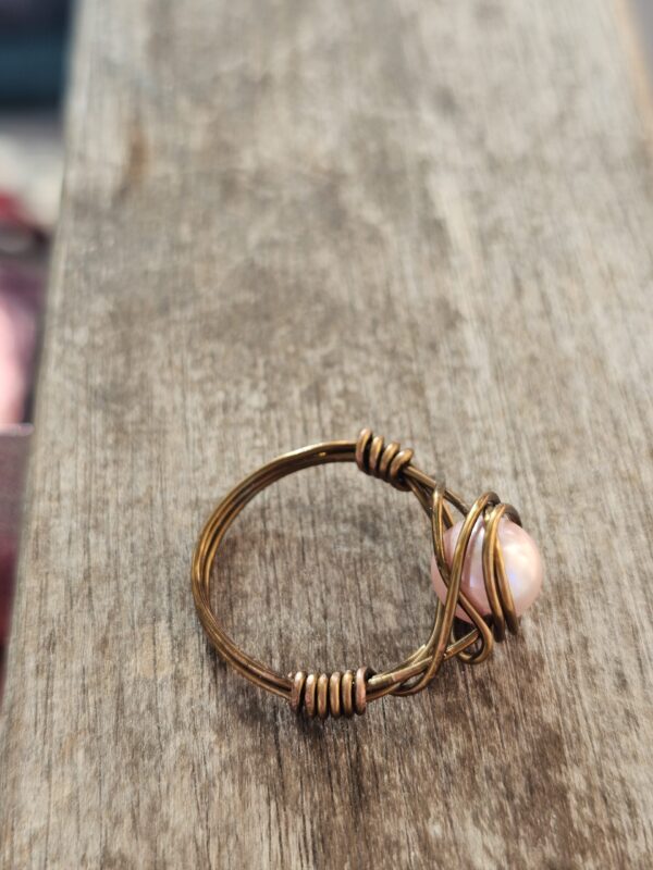 Pinkie Pearl Ring