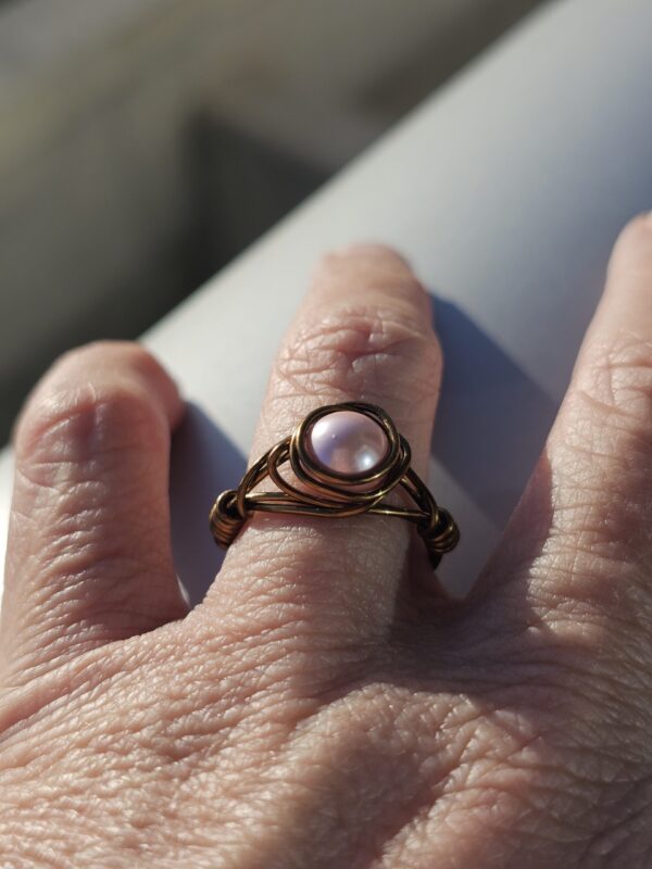 Pinkie Pearl Ring