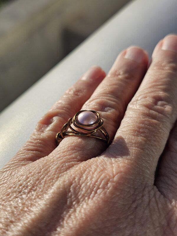 Pinkie Pearl Ring