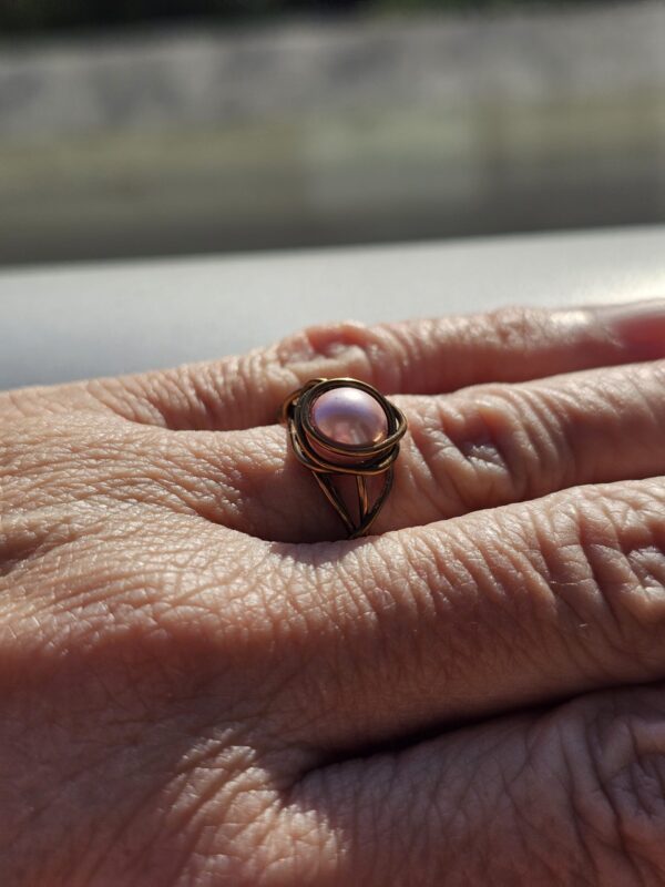 Pinkie Pearl Ring