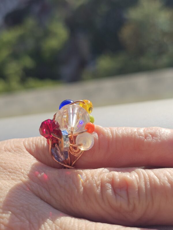 Multi Color Cocktail ring