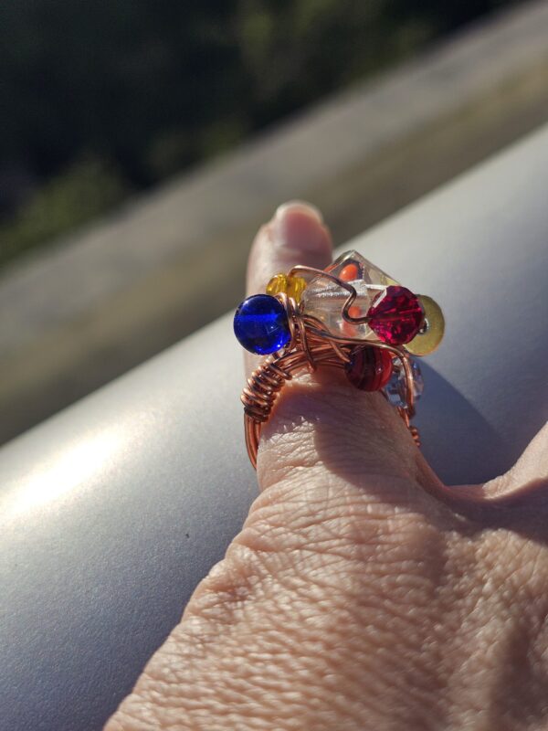 Multi Color Cocktail ring