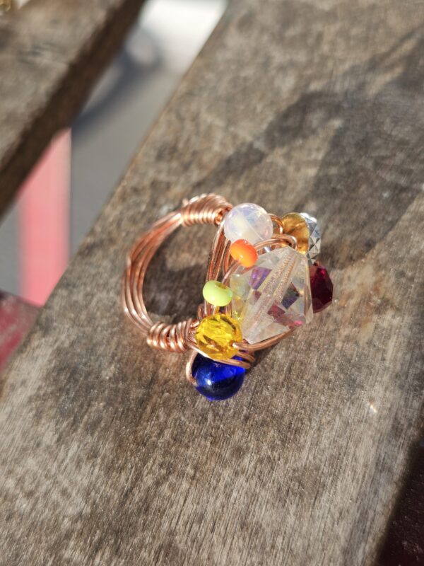 Multi Color Cocktail ring