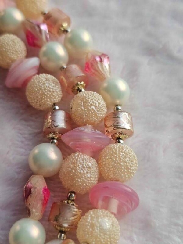 Pink Vintage Japan Bead Necklace
