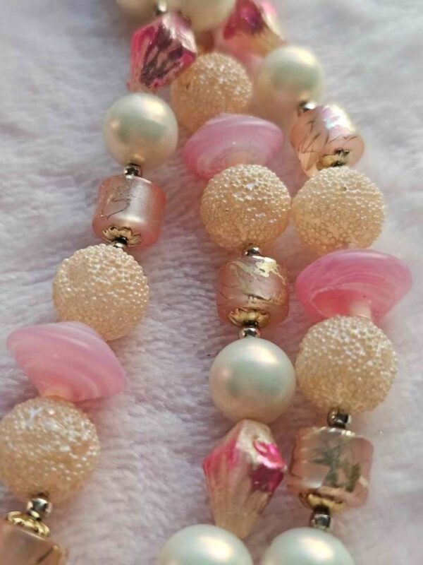 Pink Vintage Japan Bead Necklace