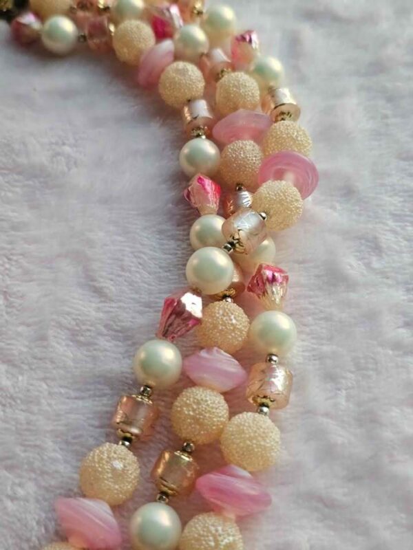 Pink Vintage Japan Bead Necklace