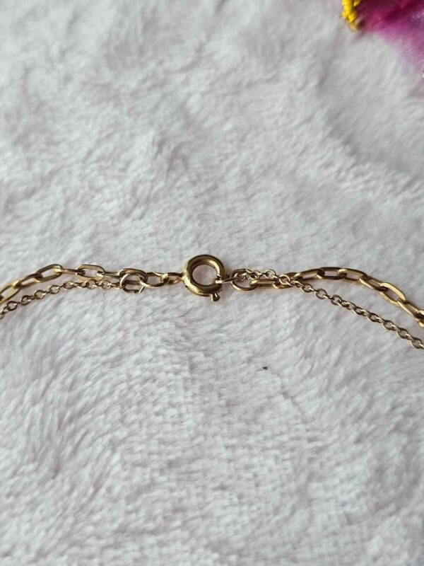 Vintage Gold-Tone Floral Pendant Necklace