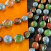 Vintage Japan Iridescent Bead Necklace