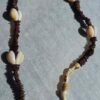 Vintage Shell and Wood Bead Necklace